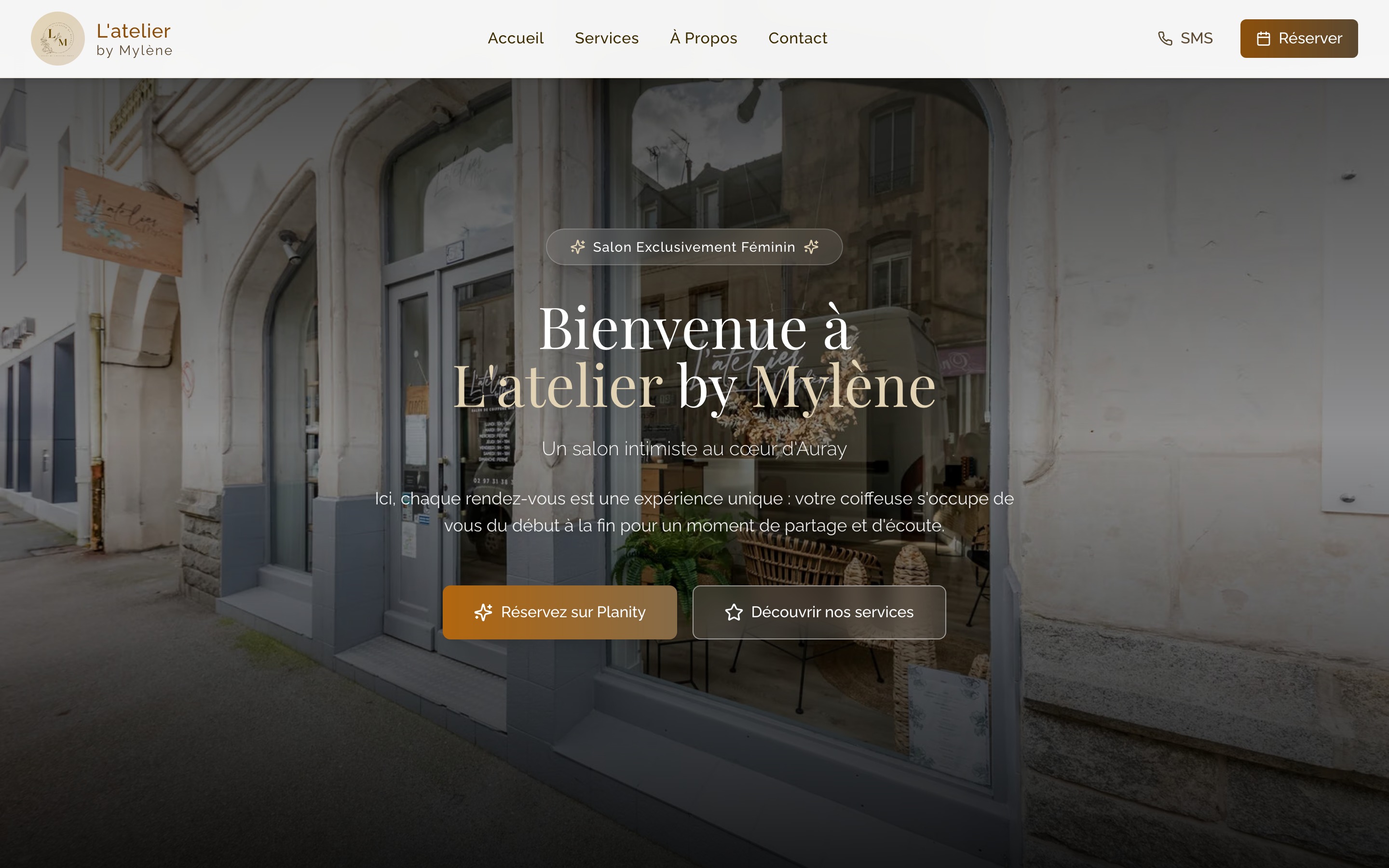 Aperçu du site de L’Atelier By Mylène